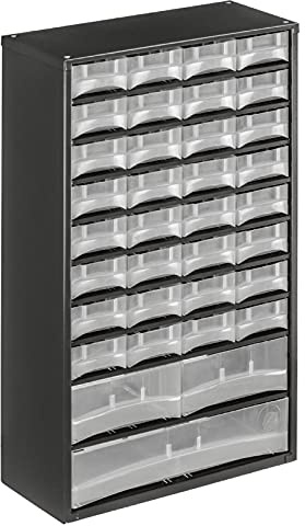 Stahlmagazin Kleinteilemagazin 311x135x510mm 35 Fächer, inkl. 20 Facheinteiler
