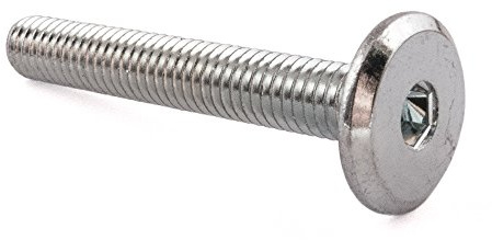 SD Products FCB6040ZP-50 Möbelverbinderschrauben, Zink, M6 x 40 mm, 50 Stück