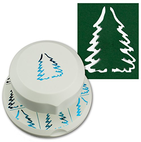 Artoz fliegender Stanzer - 3D Pop-Up - Tannenbaum Pop-Up - Frei positionierbarerer Locher zum Karten-Basteln - Weihnachten Advent Einladungen Gruß-Karten