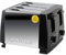 Toaster 4 Slice Toaster BT410 Steeliness Steel housing Black Toaster 1300W auto pup up Function, Variable Electronic Timing Control