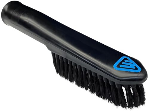 Wessel-Werk All-Purpose Vacuum Dust Brush Attachment with Soft but Sturdy Black Natural Fibers for Home or Car Detailing for Canister, Upright, or Central Vacuum