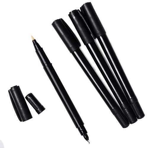 geo-versand 4 x UV Stift Permanent Marker Set - 2 Seiten dick dünn Geocaching Geheimstift