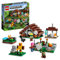 LEGO 21190 Minecraft La Aldea Abandonada, Juego para Construir con Figuras de Zombies, Cazador y un Gato, Taller de Aldeano, Casa y Granja de Juguete