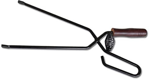 ZMKY Kaminzange, 41 cm Feuerstelle, Werkzeuge für Außenbereich, Kaminzange, Holzgreifer, große Feuerstelle, Holzgreifer, rostbeständige Oberfläche, Kaminwerkzeuge für drinnen und draußen