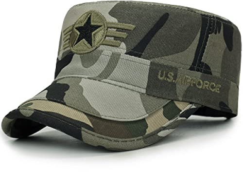 Camouflage Militärhatt Platt Keps För Män Utomhussolhatt Herrhatt,Kamouflage,55-60