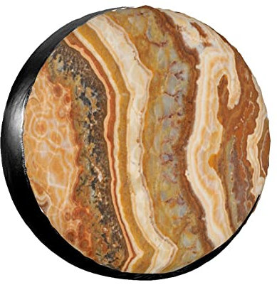 Ersatzradabdeckungen Marmor-Aquarell-Mineral-Form-Druck Premium Reifentasche Universal Autoreifen Für Fahrzeuge Caravan Trailer 15inch
