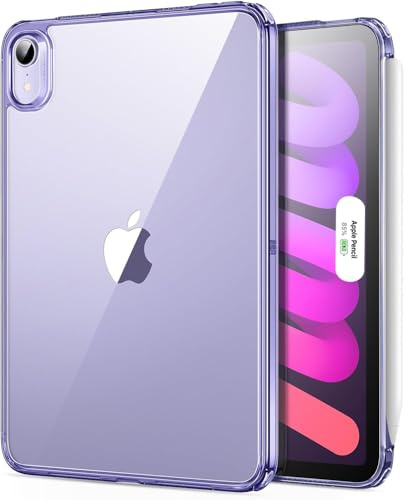 ESR for iPad mini A17 Pro Case, iPad mini 6th Gen Case, Clear Purple | Slim and Light, Shock and Drop Protection, Yellowing Resistant, Supports Pencil Pro, Classic Series
