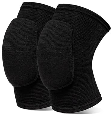 FAINCA Knieschoner, Verdickter Schwamm Knieschoner Volleyball, Elastizität Volleyball Knieschoner, Knieschoner Tanzen, für Sport Fußball Handball Volleyball Tanzen (Schwarz)