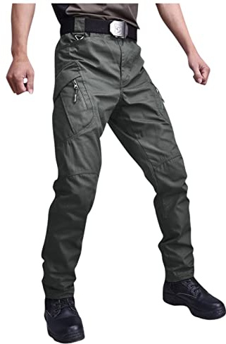 Pantalon Tactique Homme Cargo Treillis Militaire Randonnée Chasse de Travail avec Plusieurs Poches Stretch Extensible Séchage Rapide pour Activités en Plein Air