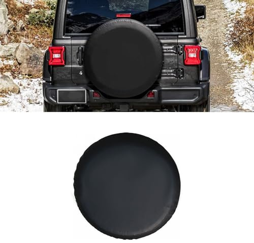 VBGURR Reserveradabdeckung Wasserdicht Radabdeckung Auto Universal Reserveradabdeckung für Auto Deko Innenraum(Schwarz) (14 Zoll)