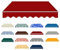 Toldo articulado resistente al agua, protección solar, toldo para balcón: con marco grueso, toldo extensible manual, práctico e inoxidable, protección UV (rojo, 2 x 1,5 m)