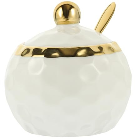 Cabilock Lot De 2 Pots À Sel En Porcelaine Et Boîte À Sucre En Céramique Boîte À Condiments Multi-usages Pour