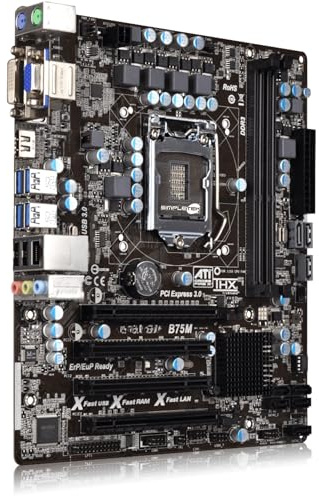SIMPLETEK – Scheda Madre con Mascherina microATX LGA 1155 | DDR3 | HDMI, DVI, VGA | USB 3.0 & SATA 6Gb/s | PCI Express (Ricondizionato)