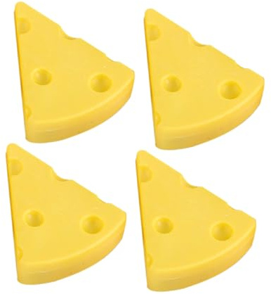 Homoyoyo 4 Stück Teiliges Käse Radiergummi aus Robustem Gummi Witzige Radiergummis für Klassenzimmer Belohnungen Vielseitige Bleistift Radierer als Partygeschenke und Kreative Lernhilfen