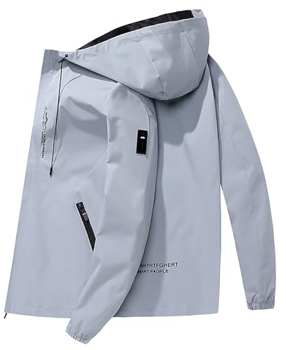 Giacca Uomo Invernale Caldo Nylon Impermeabile Vento con Rivestimento in Piumino e Cappuccio S-5XL Giubbotto Softshell Primaverile Autunno Casual Elegante da Lavoro per Moto Trekking Escursioni 2025
