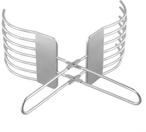 Pinze da taglio in acciaio inox con supporto per alimenti per arrosto di carne e pane, sicurezza per le dita e risultati uniformi per affettare