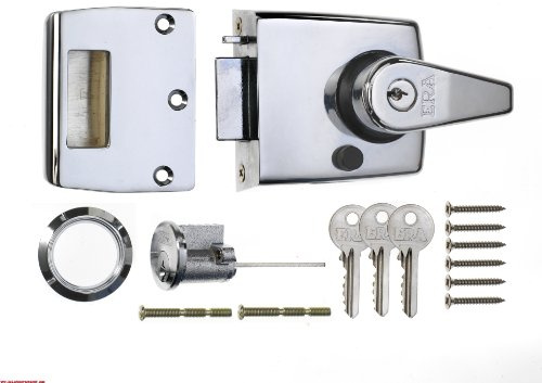ERA 183-37-1 40mm High Security Nightlatch with Polished Chrome Body
