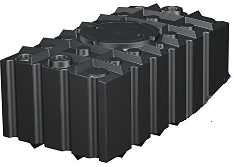 Regenwasser-Flachtank 2000 Liter schwarz