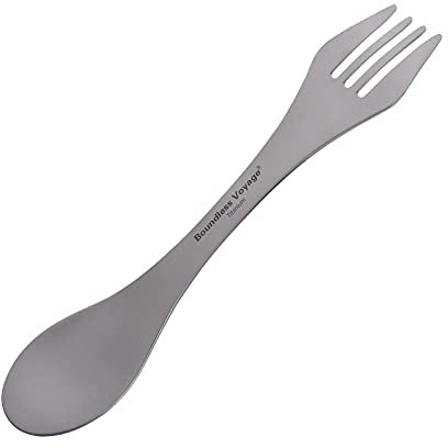Boundless Voyage Ultralight Titan Gabel Löffel Spork Messer 3 in 1 Spork für Outdoor Camping und Wandern