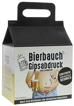 xy Scherzartikel lustiges Geschenk Bierbauch Gipsabdruck mach deinen Bauch zum Dekostück