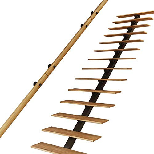 Pkfinrd Sicherheits-Treppengeländer 50cm-300cm. Handlauf - Komplett-Set. Indoor Sicher Massivholz Treppe, Geländer Wand Treppen Geländer Geländer Treppe Rail Support 250cm (Size : 300cm)
