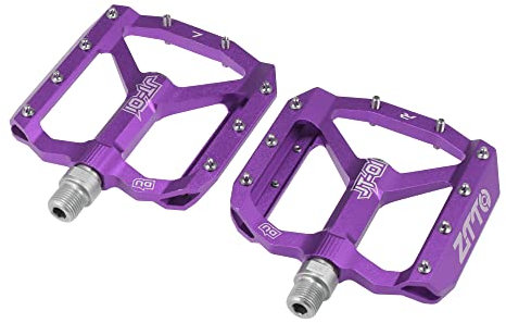 X AUTOHAUX 1 Paar Anti-Rutsch Pedale Plattform Flache Fahrradpedale 9/16 Lila