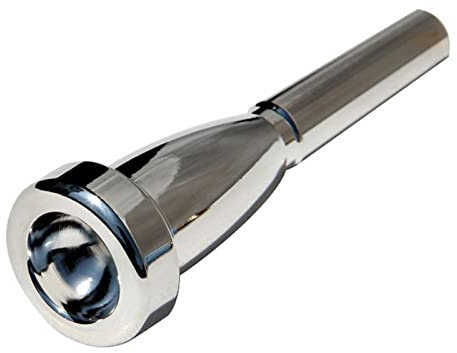 Silber Trompetenmundstück Messing Trompetenmundstück Vollkupfer Versilberung Trompetenmundstück Wind Musikinstrument Teile Zubehör(7C)