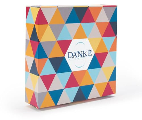 Leuchtturm Geschenkschachtel für einen Goldbarren in Blisterverpackung „Danke“, modern