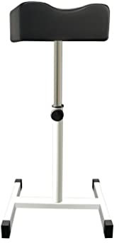 LOVEVLOGY Taburete de pedicura, cuidado de los pies de manicura, altura ajustable de la silla reposapiés para salón de uñas, masaje de spa, salón de belleza, clavo, negro