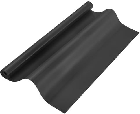 QUARKZMAN 15.7IN x 3.9FT Rollos de Tapete de Silicona para Hornear Tapetes de Hornear Resistentes al Calor Tapetes de Repostería Antiadherentes Antideslizantes para Encimera Negro