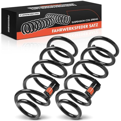 Frankberg 2x Muelles de Suspensión Eje trasero Compatible con Min.i Countryman R60 Cooper D Cooper S Cooper SD One D 2010-2016 Replace# 33539806822