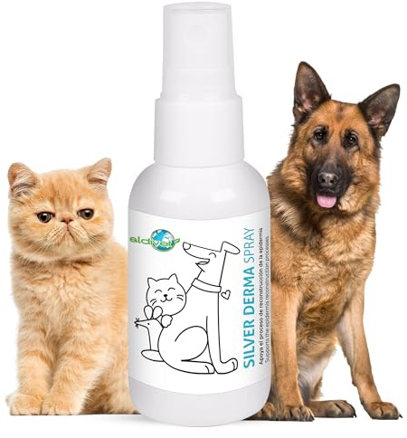 Aldivet Spray cicatrisant pour chiens et chats - Protection antibactérienne - Accélère la régénération et la reconstruction des tissus - Soulage les irritations, inflammations légères de la peau et