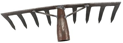 Toyvian Râteau à Gazon pour Labourer Outil Agricole De Jardinage Foncé Ameublissant Sol