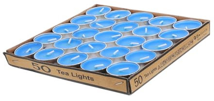 HOOTNEE 50pièces Lot De Bougies Chauffe-plat Rondes Non Parfumées Pour Décorations De Mariage Et Centres De Table