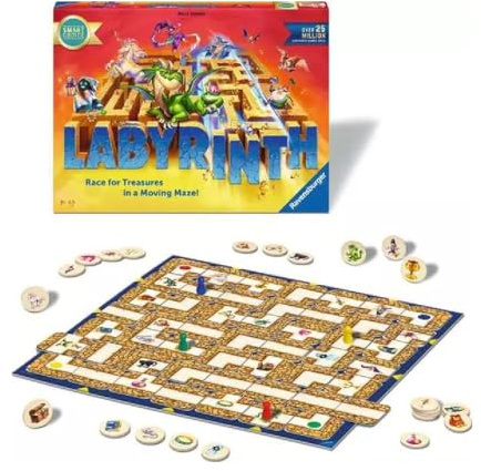 Ravensburger Labyrinth – Das bewegliche Labyrinth-Spiel [Smart Choice] Familien-Brettspiele für Erwachsene und Kinder ab 7 Jahren – 2 bis 4 Spieler