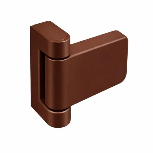 UAP 3D Adjustable T Flag Axis Door Hinges - High Security for All External uPVC Doors - Universal, Non-Handed Design for Optimal Functionality and Versatile Installation (21mm Rebate, Brown)