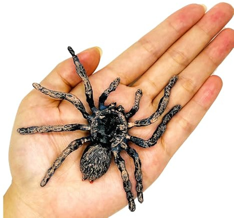 QIZHIQIAMY Ragnetti Halloween, Ragni Finti Halloween, Ragno Finto Realistico, Decorazioni Ragnetti Plastica, Realistico Ragno Spaventoso, Decorazioni di Halloween per Casa, Ufficio, Feste (A)