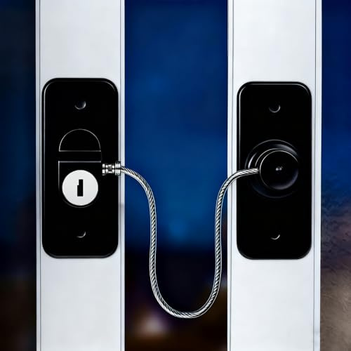 Juego de 2 Candados de Seguridad para Bebés, Cerraduras para Puertas de Nevera y Congeladores con 4 Llave, sin Necesidad de Herramientas Ni, para Congelador, Cajones (Negro-2 Piezas)