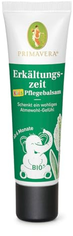 PRIMAVERA Erkältungszeit Baby & Kinder Pflegebalsam bio 30ml - Cajeput, Thymian Linalool und Lavendel fein - vegan