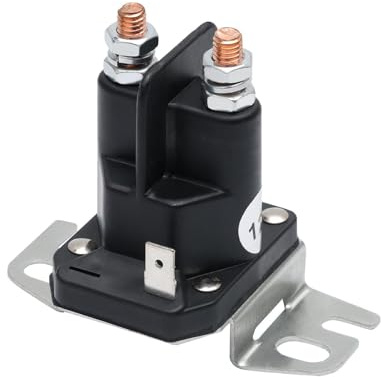 vreplrse Relè solenoide di avviamento per tosaerba efficiente e sensibile 12V Solenoide di avviamento per trattorino da giardino costruzione durevole 745000 745000MA 532109946 12V Sostituisce 555375GS