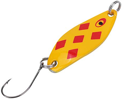 aqxreight Trout Lures Trout Blinkers for Fishing Lures for Trout3 5g/3 4cm Variety of for Fishi Blinkers for FishingTrout for TroutTrout LuresTrout Spoons (Orange square pattern)