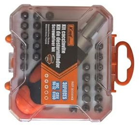 Kit destornillador Torx y llaves 30 piezas con maletín herramientas manuales para casa, bricolaje y reparaciones