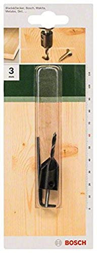 Bosch 2 609 255 216 - Broca en espiral para madera con avellanador