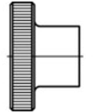 Toolcraft 1060876 Rändelmuttern M3 DIN 466 Edelstahl 25St.