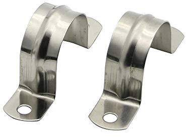 20mm 304 Acciaio inossidabile Morsetto per tubi Pinze a clip Tipo di tubo morsetto U tubo morsetto di accoppiamento cerchio 20pcs Commercio all'ingrosso