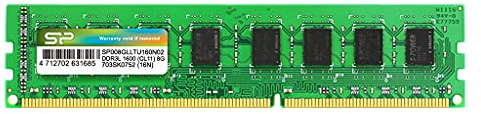 Silicon Power 8 GB DDR3 1166 Mhz Low-Voltage U DIMM Memory Module - Green