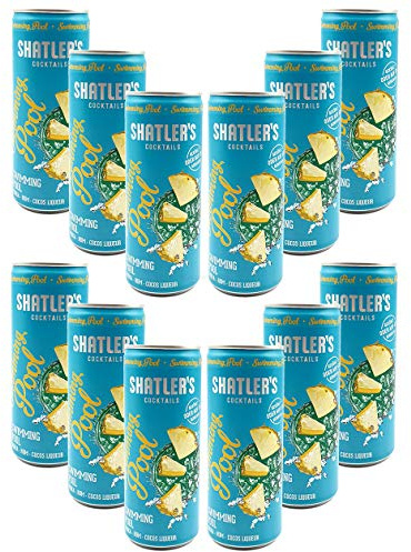 Shatlers Cocktail - 12er Set Shatlers Swimmingpool 0,25L (10,1% Vol) inklusive Pfand EINWEG - Shatlers Cocktail - Ready to Go- [Enthält Sulfite]