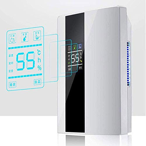 BBZZ Déshumidificateur électrique portable de 2200 ml, purificateur d'air ultra silencieux pour la maison, 1400 ml, déshumidification quotidienne maximale, pour cuisine, garage, armoire, sous-sol