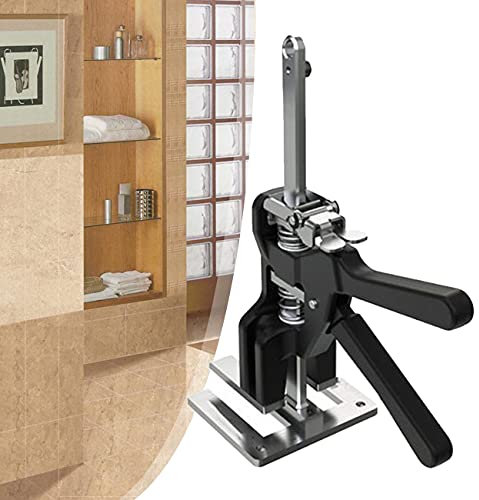 ZhiLianZhao Tile Leveler Spacers, Wall Ceramic Tile Levelling Spacers, with Fine Adjustment, for Labor Saving Arm Lifting For Cabinet Floors Doors