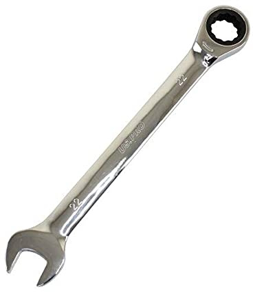 US PRO Tools 22mm Ratchet Spanner Wrench 72 Teeth Open & Ring End Wrench 3583